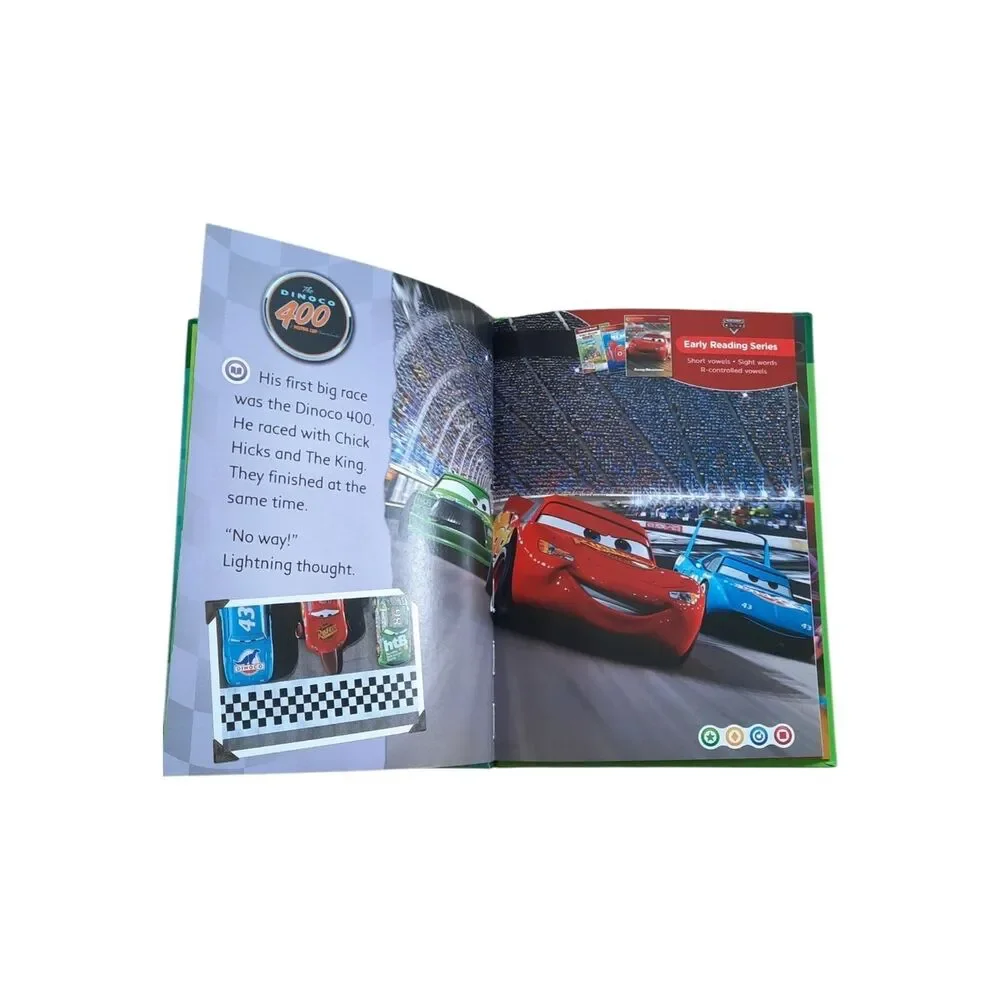 Cars Early Reader Hardcover - Red & Blue Race Cars